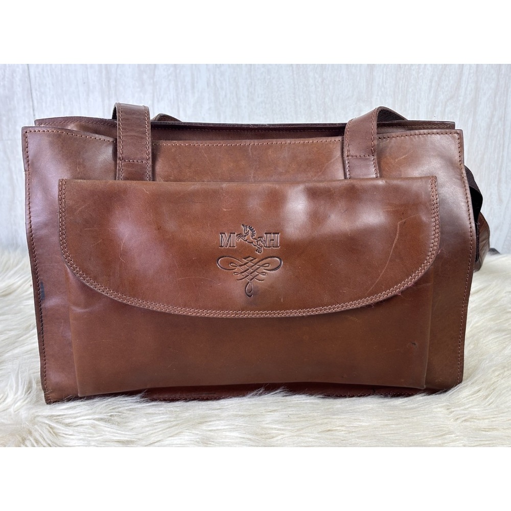 Vintage Mario Hernandez Bag Brown Leather Shoulder Crossbody Colombia 1990s